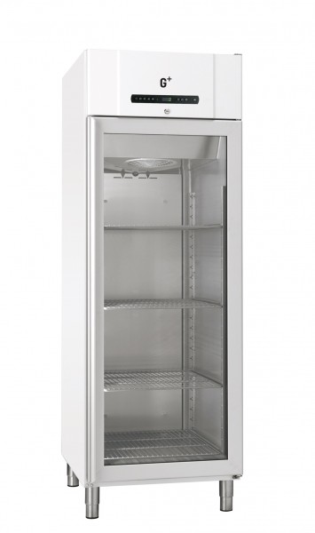 Gram COMPACT GR600 G W Glastür-Kühlschrank Weiss 